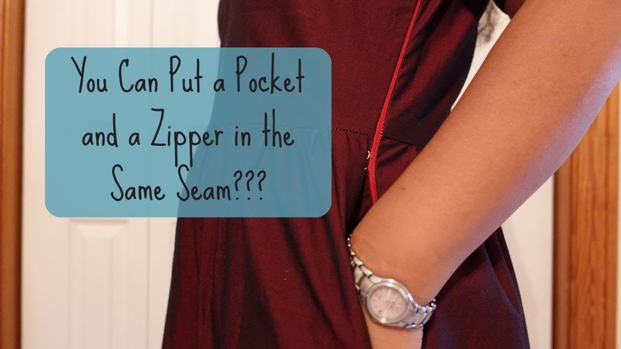 Как вшить карман и молнию в один шов | Больше никогда не пропускайте карманы