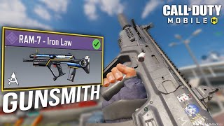 NO RECOIL RAM-7 in COD Mobile 💥 BEST Build for Ranked Ram 7 Ranked Build