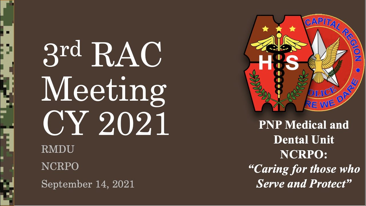 3rd Regional Advisory Group for Police Transformation and Development ...