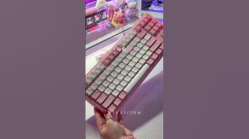 pink cozy keyboard clacks for you 💫⌨️ #mechanicalkeyboard #keyboard #asmr #pink #kawaii