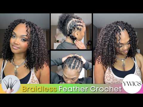 *NEW* Spanish Curl * Braidless Feather Crochet Ft. Ywigs | VandyVanity