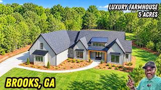 5 Acres Under $1 Million! Modern Farmhouse Tour in Brooks GA