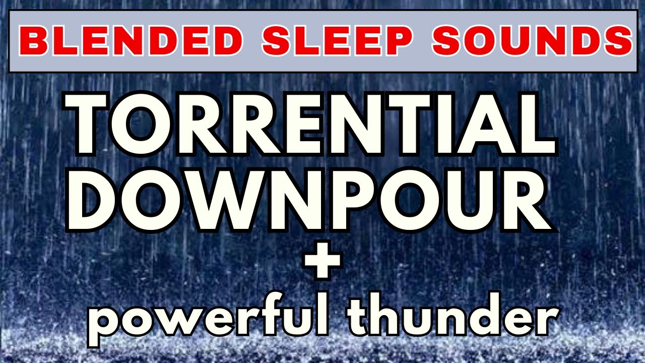 Thunderstorm Therapy: Healing Rain Sounds for Relaxation | 10-Hour Black Screen