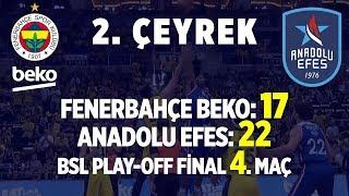 Fenerbahçe Beko - Anadolu Efes Final Serisi Dördüncü Maç 2. Çeyrek Tüm Basketler