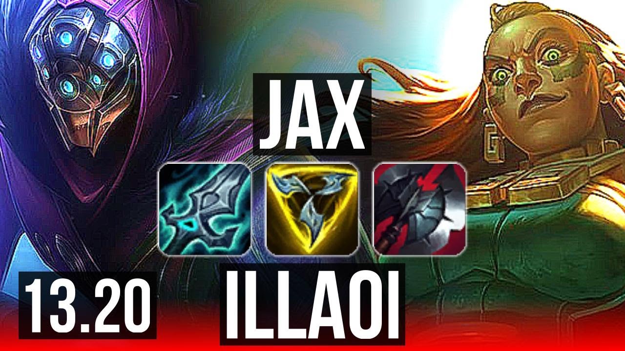 JAX vs ILLAOI (TOP), 8 solo kills, 1.4M mastery, 700+ games, KR Master