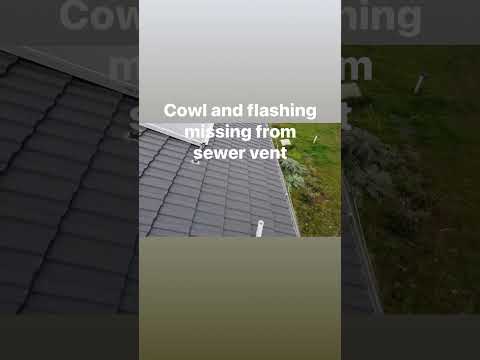 Drone Inspection of Completed Roof with Plumbing Issues #droneinspection #skycheck #roofleaks