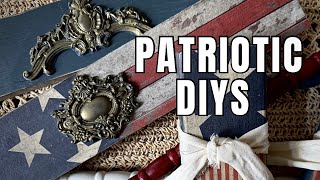 🏆 Transforming Wood Items into High-End Vintage-Inspired Patriotic Decor 🇺🇸