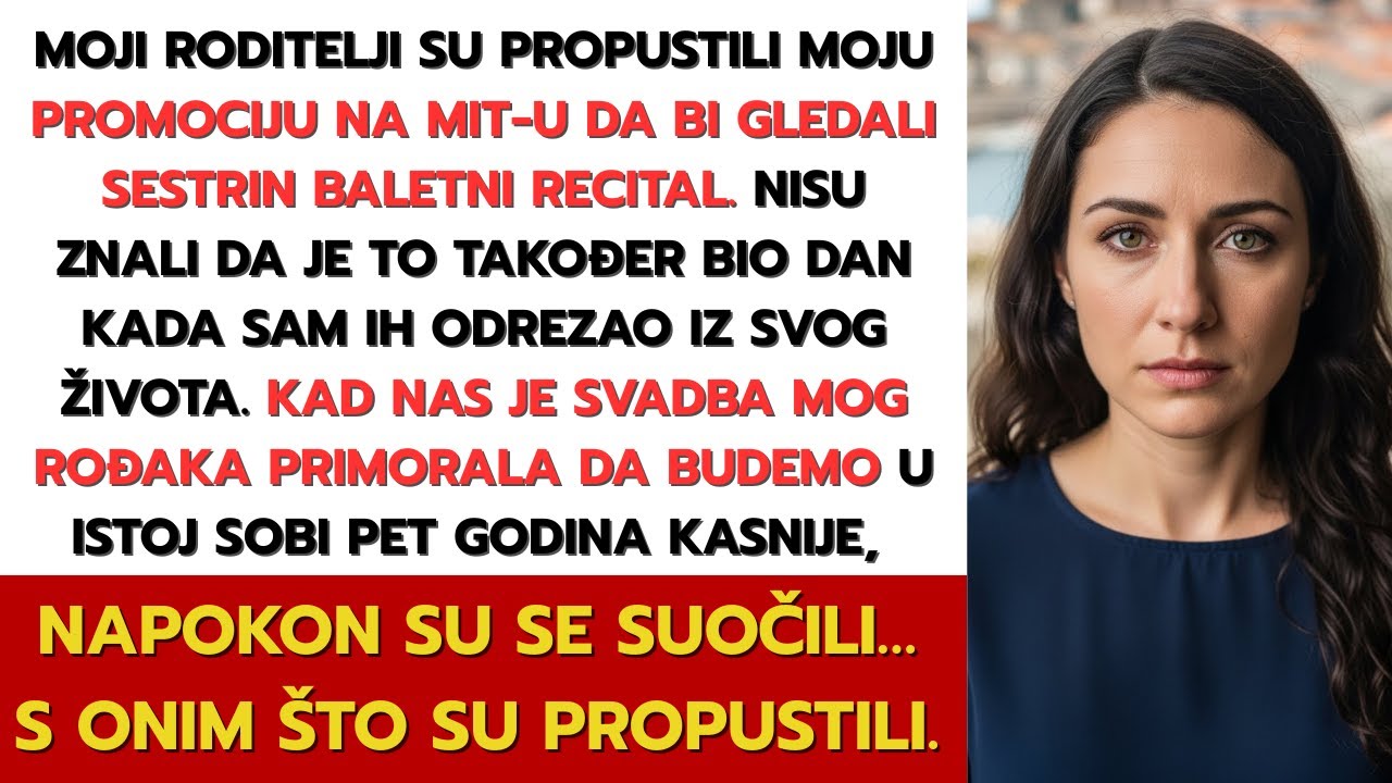 Moji roditelji propustili su moju promociju na MIT-u zbog baleta. Pet godina kasnije suočili se…