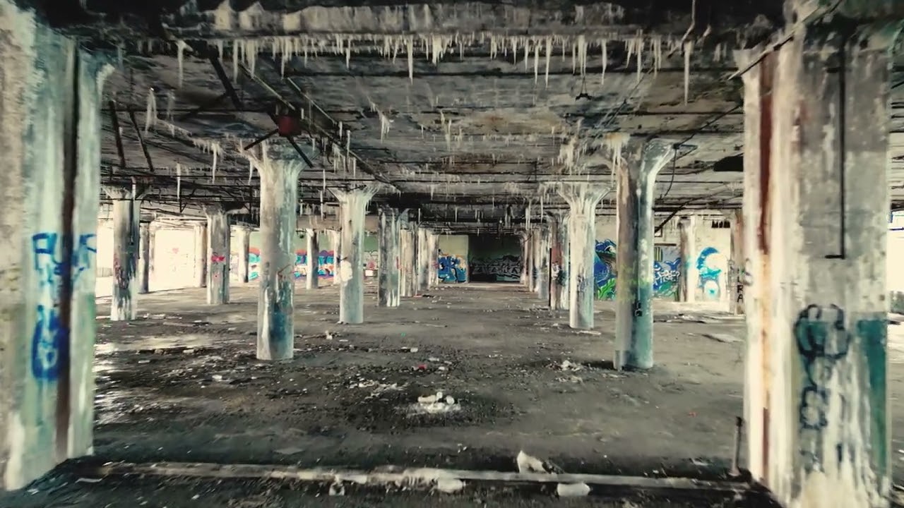 A Ride Thru the abandoned Fischer Body Plant 21 in Detroit, MI - DJI Mini 3 Pro