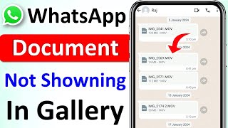 whatsapp document photos not showing in gallery | whatsapp document photo not save in gallery