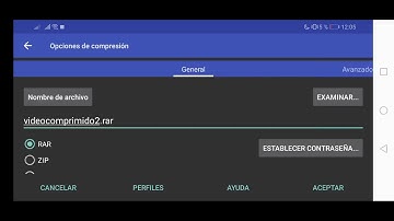 . Comprimir en formato rar en tu teléfono móvil
