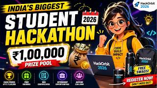 India’s Biggest Student Hackathon 2026 | ₹1,00,000 Prize Pool 💰 | Goodies &amp; More #hackathon