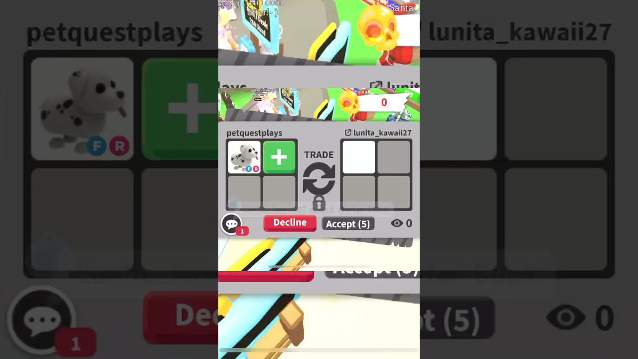 Bad offer for my Dalmatian in adopt me!!! 🤷‍♂️ 