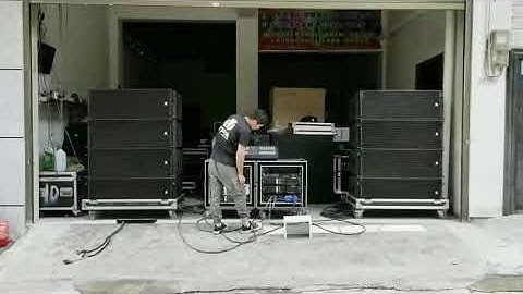 Sound Check of TPA TP 960 dual 12” line array speaker