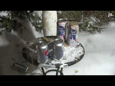 Cans Of Soda And Beer Exploding In The Cold