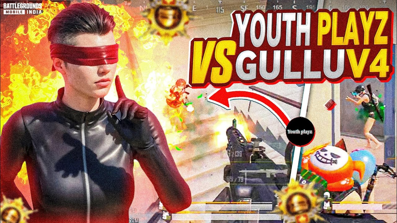 YouTube +4 VS Gulluv4 || SQUAD Wipein Seconds || 40 fps player | BGMI/PUBG 