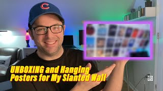 #UNBOXING and Hanging #Posters for My Slanted Wall