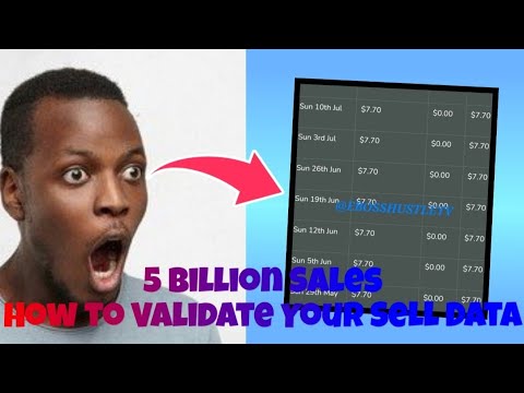 5 Billion Sales | How to Validate Your Sell Data on the 5 Billion Sales Platform After You Login ?