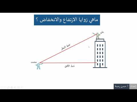 ما هي زوايا الارتفاع والانخفاض 