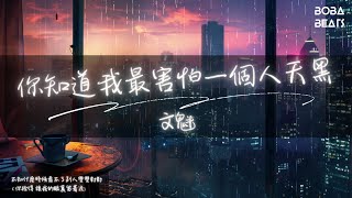 文魁 - 你知道我最害怕一個人天黑『你捨得讓我的心支離又破碎』【Lyrics Video】