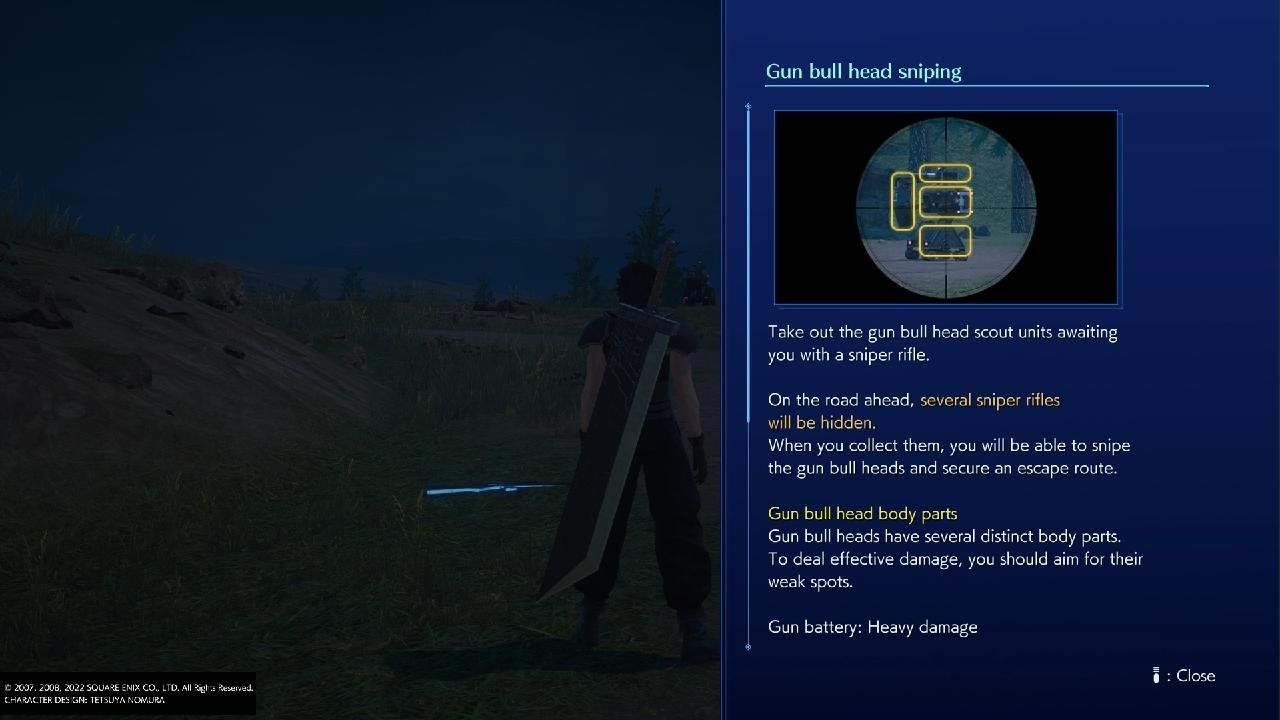 FFVII Crisis Core Reunion - Gun Bull Head Snipping Trophy