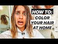 Highlighting My Hair At Home: Hair Transformation with Box Color | Lucie Fink