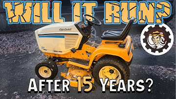 WILL IT RUN AFTER 15 YEARS? | Cub Cadet 1641 Lawn Tractor