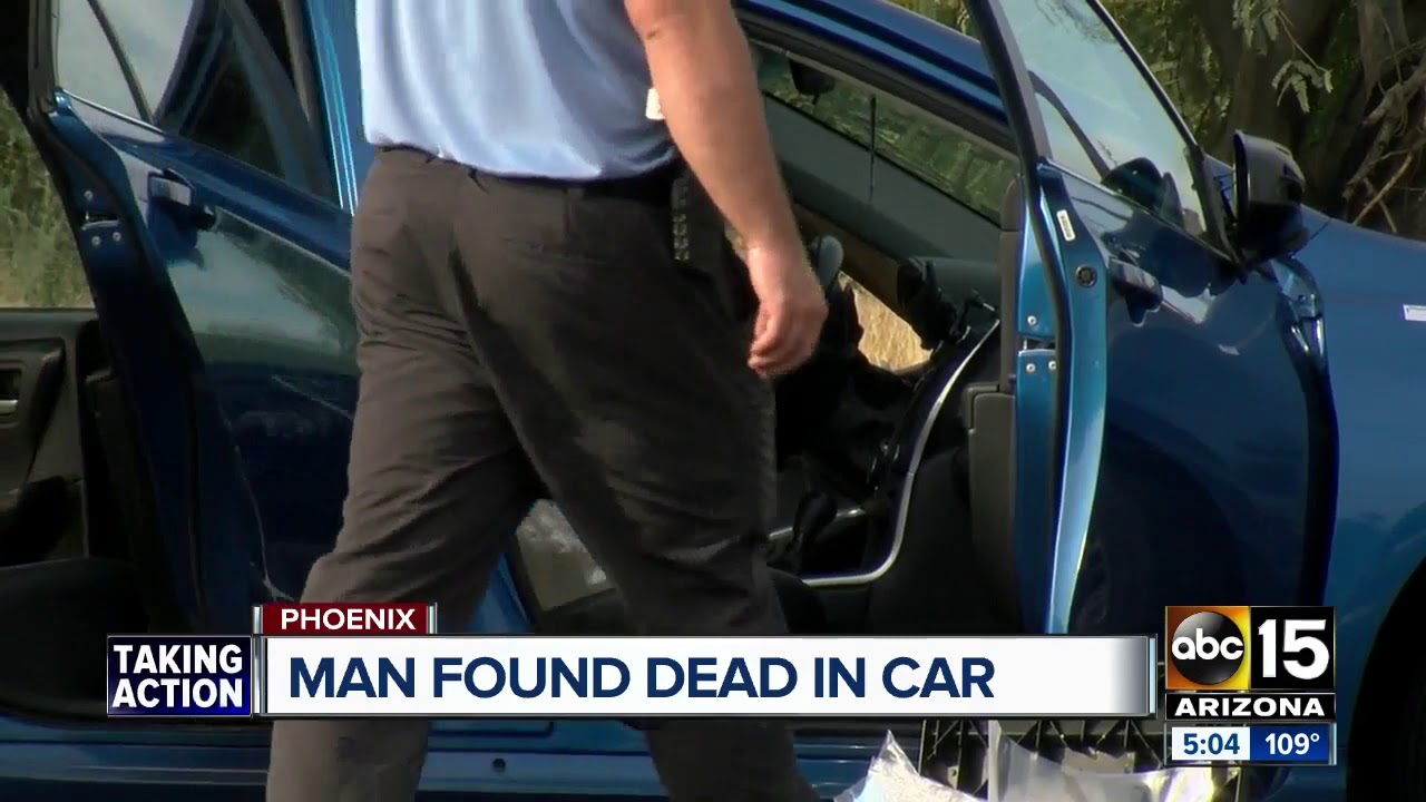 Man found dead in car in Phoenix - YouTube