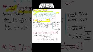 “Limit - Short Trick 2” #limit #dataanalytics #calculus #jeemaths # gate