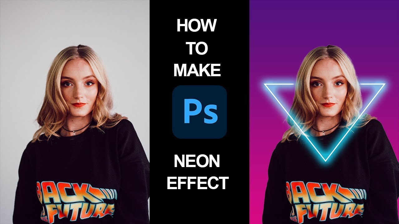 Neon Light Effect Photoshop Tutorial