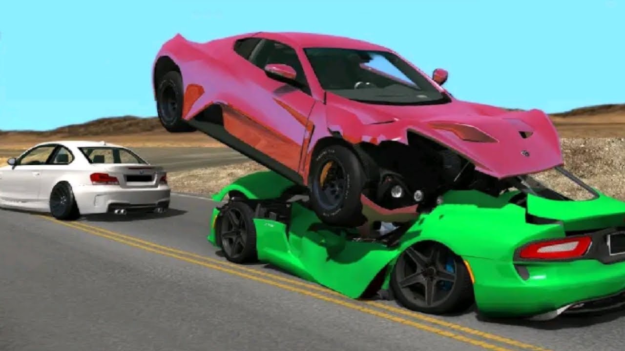 Car Crash Accident Simulator beam Damage Extreme YouTube