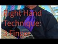 Right Hand Technique: 3 finger exercises