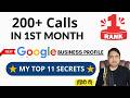 Top 11 Secrets to Rank #1 on Google Business Profile: Achieve 200+ Calls in Your First Month!