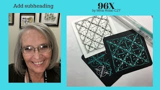 Tangle  Art Lesson 96x pattern # 297