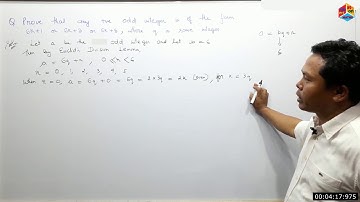 MATHS X 1009B NUMBER SYSTEM EVERY ODD POSITIVE INTEGER I S OF THE FORM 6k + 1 OR 6k + 3 OR 6k + 5