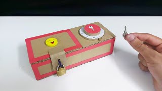 How To Make Safe With Combination Lock From Cardboard