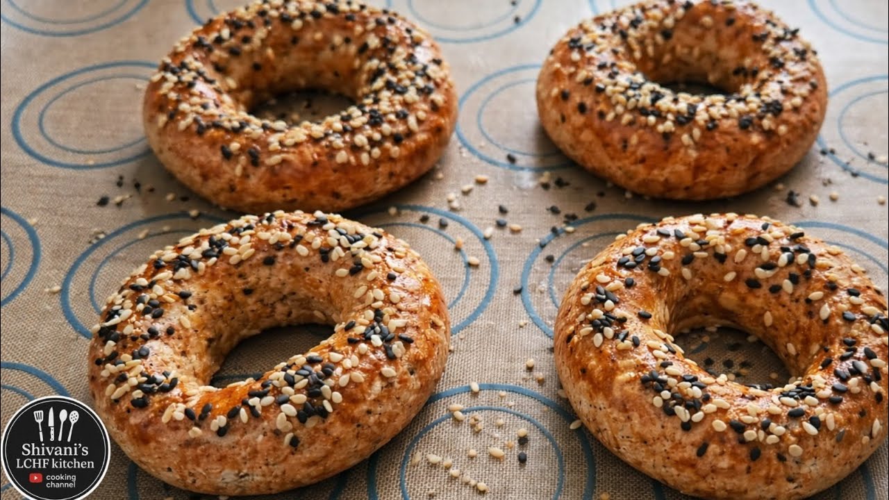 SOFT KETO ALMOND FLOUR BAGELS | LCHF & GLUTEN-FREE | NO YEAST 🥯 BEAGEL