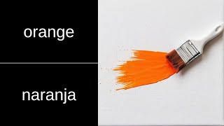 orange — in Spanish? | EN → ES 📘 Flashcard