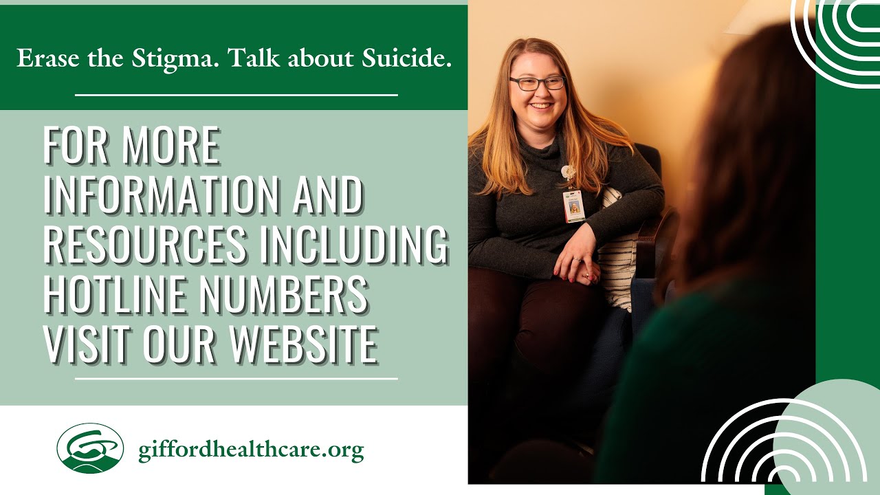 Suicide Prevention with Gifford's Psychiatry and Counseling Team YouTube