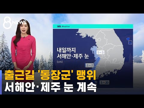 [날씨] 출근길 '동장군' 맹위…서해안 · 제주 눈 계속 / SBS