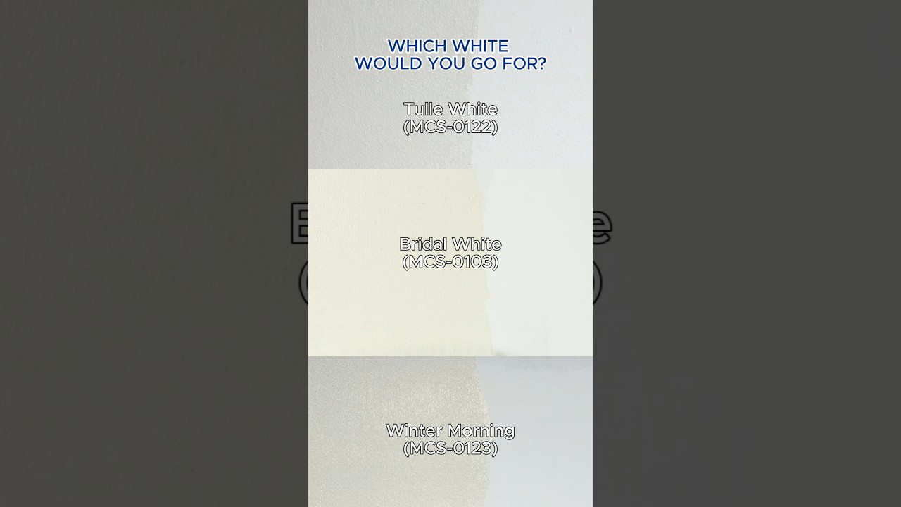 Вот как выглядят рядом три лучших оттенка белого — утонченно, чисто и неподвластно времени.