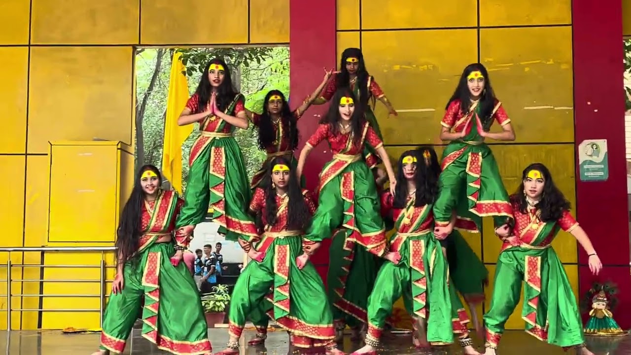 Gondal dance | Maharashtra | maa kali song | vandana international school | Dwarka |