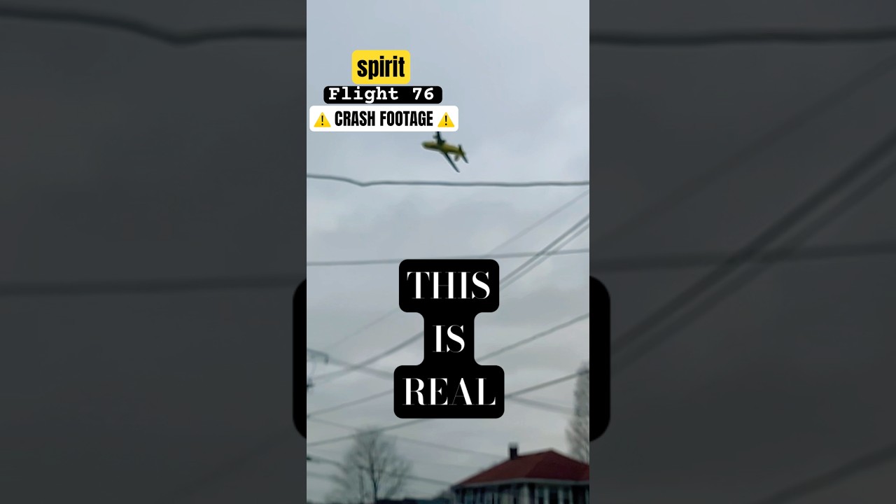 Spirit Flight 76 ⚠️CRASH FOOTAGE⚠️ 