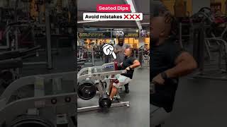 Famous Proper form form for seated Dips✅ Wealth