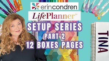 How to Use those 12 Boxes | Erin Condren LifePlanner Setup Series Part 2