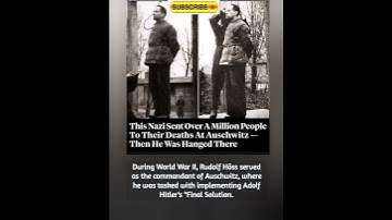 your way to Success  During World War II, Rudolf Höss served as the commandant of Auschwitz#youtube