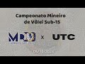 MDO/Ursas x UTC - Campeonato Mineiro Regional - Sub 15
