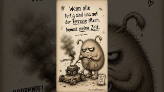 Rache ist laut. Rasenmäher-Mann #shorts #sarkasmus #rasenmäher #rache #missmutmonster
