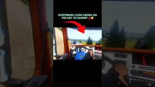 Overtaking gone wrong❌ on The way to 🗺️quarry ❌😂 #trending #trucksimulator #gaming #toe3update