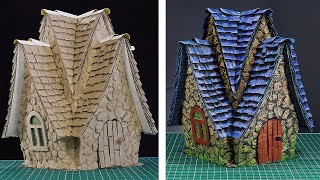 DIY Fairy House Using Cardboard.